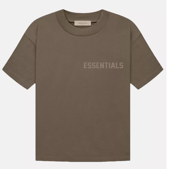 Fear of God Essentials T-Shirt Chocolate Brown Size M - Picture 1 of 9